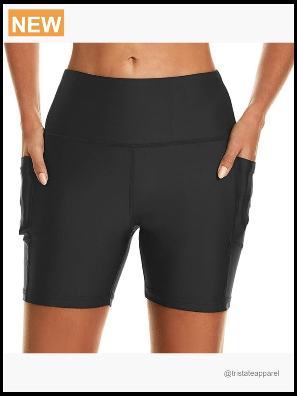 Women's UPF50+ Board Shorts with Pockets Liner Quick Dry Swim Bottoms
